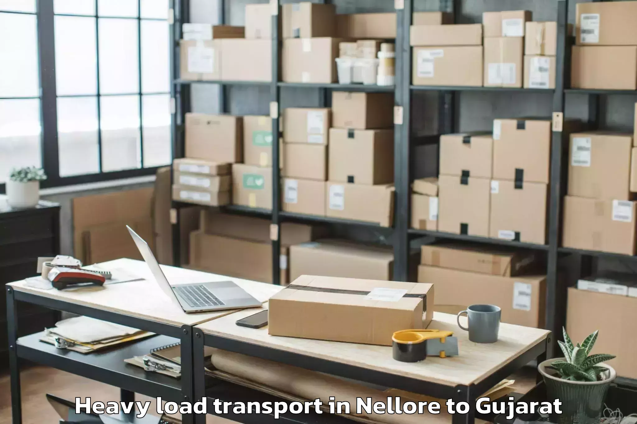 Book Nellore to Abrama Heavy Load Transport Online